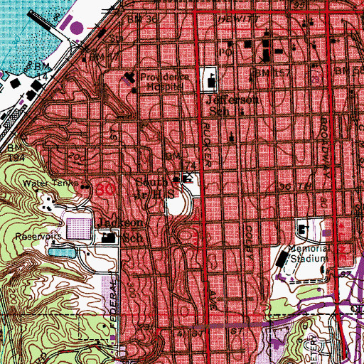 Topographic Map of Cocoon House, WA