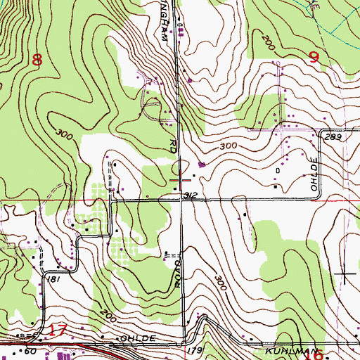 Topographic Map of Dutch Hill Elementary School, WA