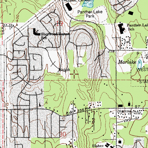 Topographic Map of Enterprise Elementary School, WA