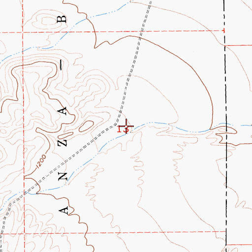 Topographic Map of Mortero Canyon, CA