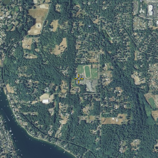 Aerial/Satellite Image of Harbor Heights Elementary School, WA
