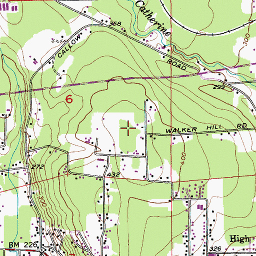 Topographic Map of Highland Elementary School, WA