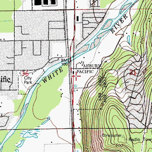 Topographic Map of Ilalko Elementary School, WA