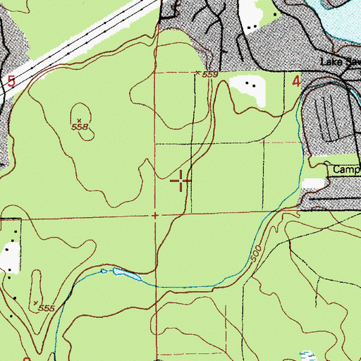 Topographic Map of Kentlake High School, WA