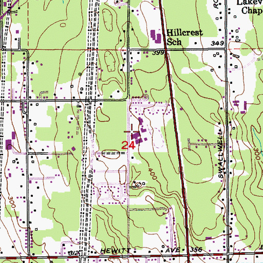 Topographic Map of Lake Stevens Middle School, WA