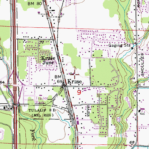 Topographic Map of Marshall Elementary School, WA