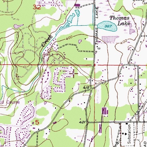Topographic Map of Mill Creek Elementary School, WA