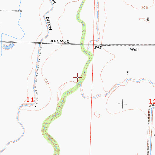 Topographic Map of Mosquito Creek, CA