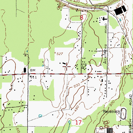 Topographic Map of North Star Elementary School, WA