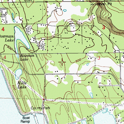 Topographic Map of North Tapps Middle School, WA