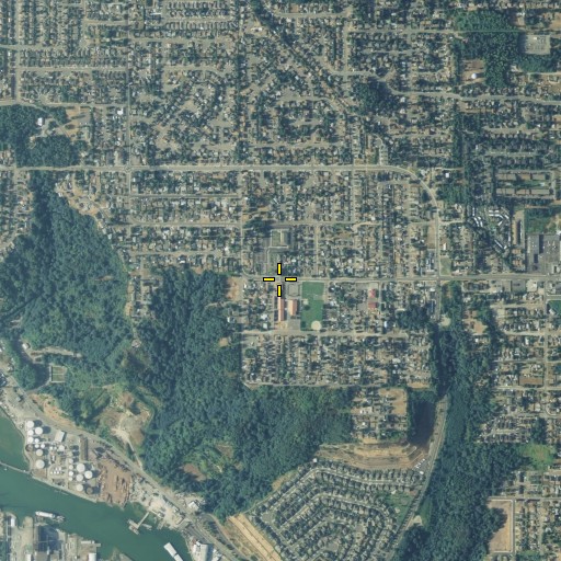 Aerial/Satellite Image of Northeast Tacoma School, WA