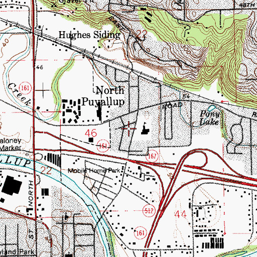 Topographic Map of Phoenix Program School, WA