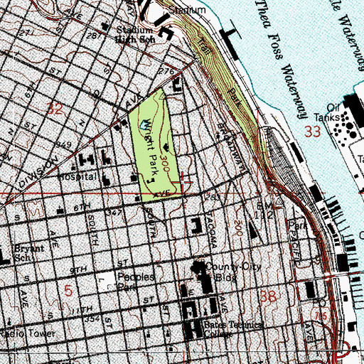 Topographic Map of Project Choice School, WA