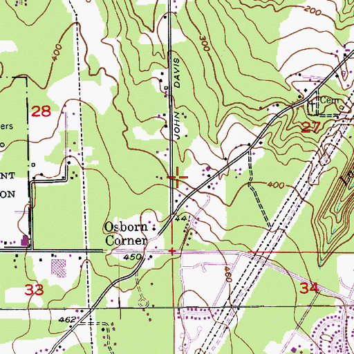 Topographic Map of Seattle Hill Elementary School, WA