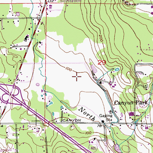 Topographic Map of Secondary Academy for Success, WA