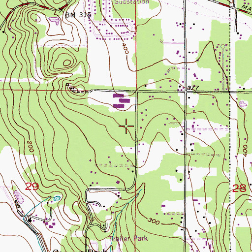 Topographic Map of Skyview Junior High School, WA