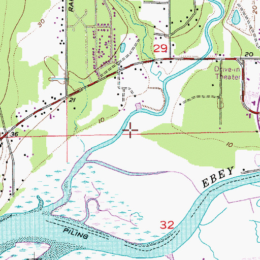 Topographic Map of Tulalip Learning Center, WA