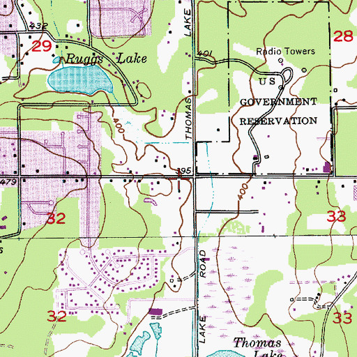 Topographic Map of South Point Plaza Shopping Center, WA