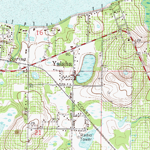 Topographic Map of Saint Matthews Church of God by Faith, FL