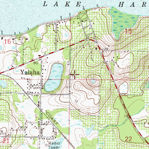 Topographic Map of Allen Pierce Cemetery, FL