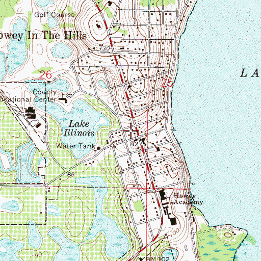 Topographic Map of Marianne Beck Memorial Library, FL