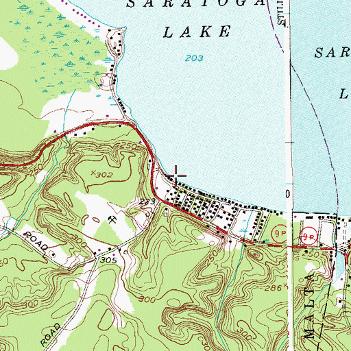 Topographic Map of Southshore Marina, NY