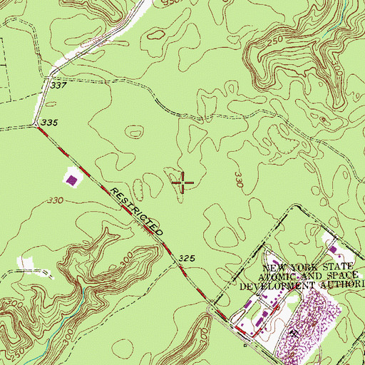 Topographic Map of Luther Forest Technology Campus, NY