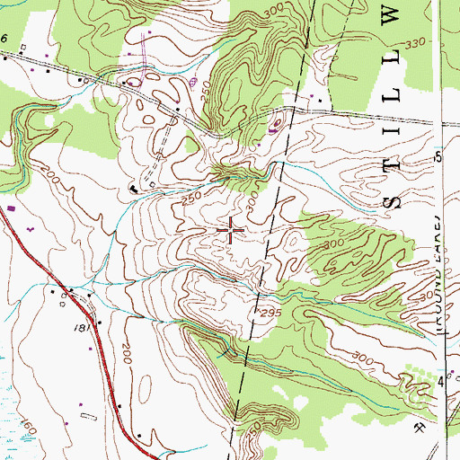 Topographic Map of Lake Ridge, NY