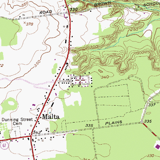 Topographic Map of Collamer Heights, NY