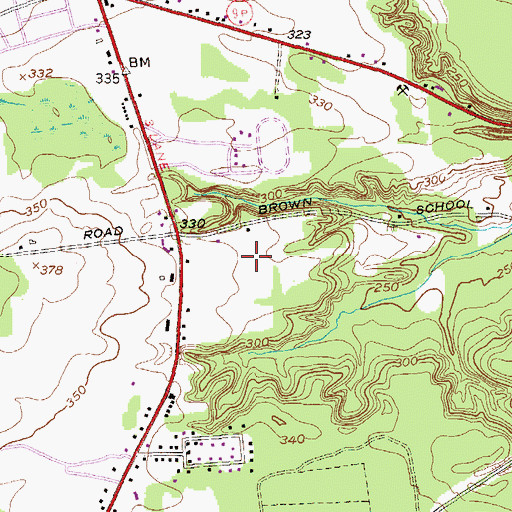 Topographic Map of Cramer Woods, NY