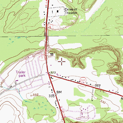 Topographic Map of Steeplechase At Malta, NY
