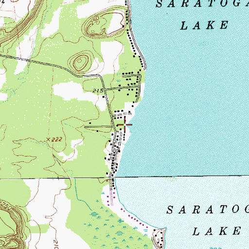 Topographic Map of Lakeside Acres, NY