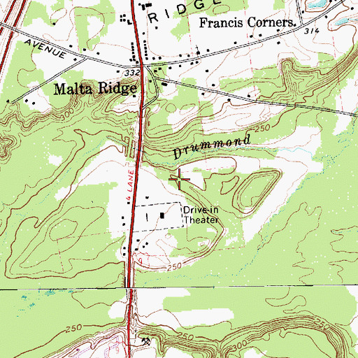 Topographic Map of Woodlake Corporate Park, NY