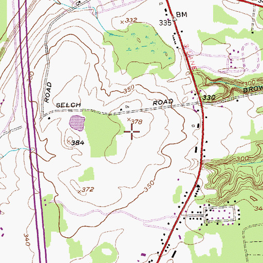 Topographic Map of High Pointe of Malta, NY