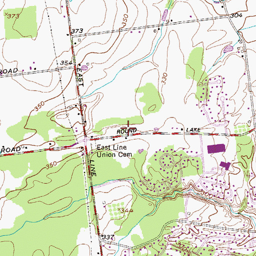 Topographic Map of Carlyle Court, NY