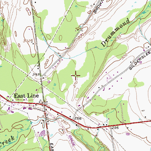 Topographic Map of Edgewood Estates, NY