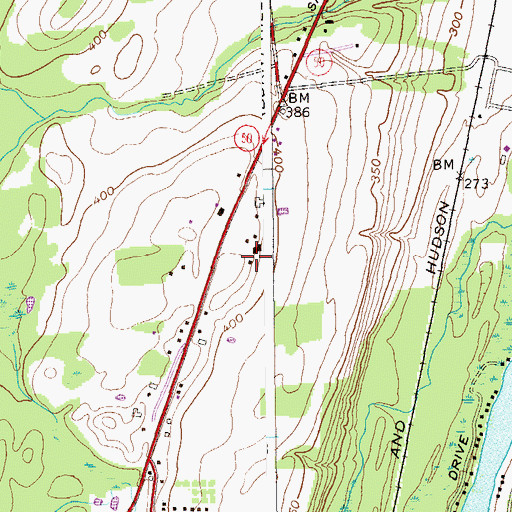 Topographic Map of Lake Ridge Farms, NY