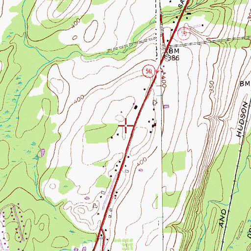 Topographic Map of Kays Trailer Court, NY