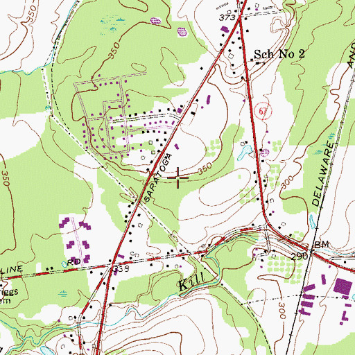 Topographic Map of Tomaselli Estates, NY