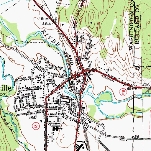 Topographic Map of Pastime Theatre, NY