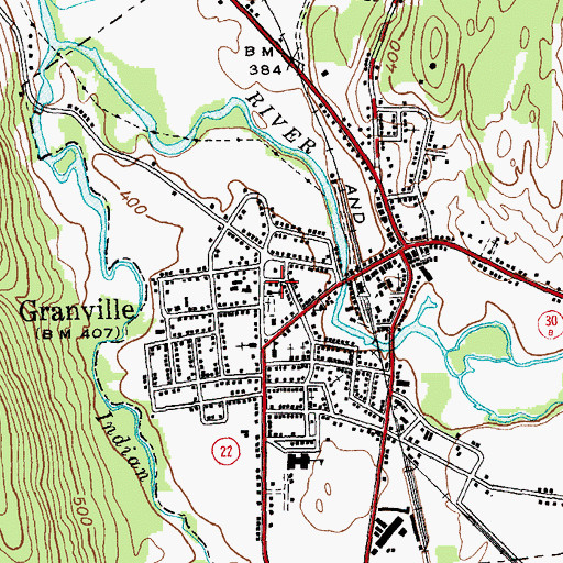 Topographic Map of Peniel Presbyterian Church, NY