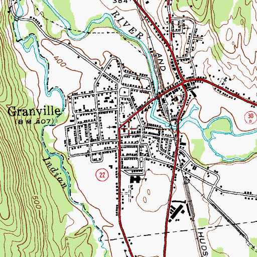 Topographic Map of Quaker Street School (historical), NY