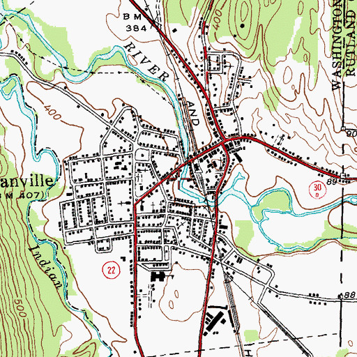 Topographic Map of Pember Library And Museum, NY