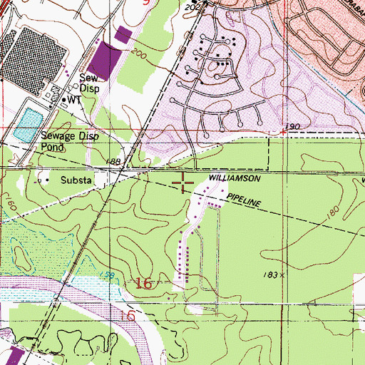 Topographic Map of Heritage Free Will Baptist School, LA