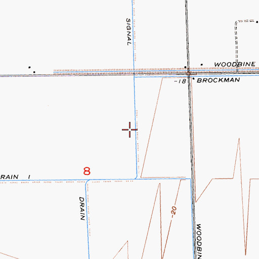 Topographic Map of Mount Signal Drain, CA