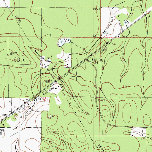 Topographic Map of Lakeview High School, LA
