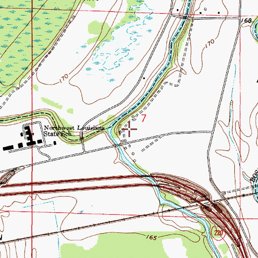 Topographic Map of Stockwell Place Elementary School, LA