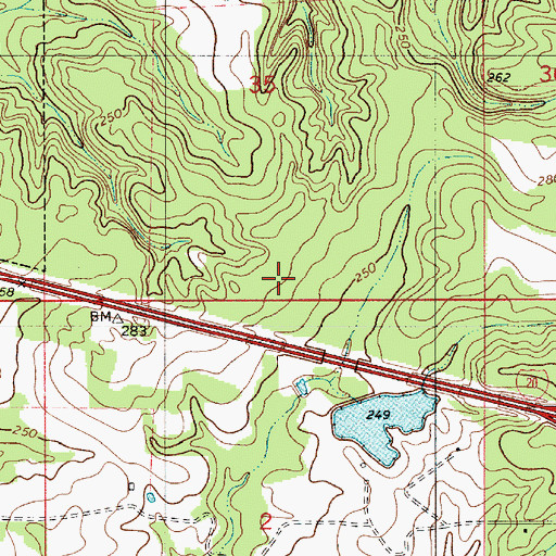 Topographic Map of Minden Seventh Day Adventists School, LA