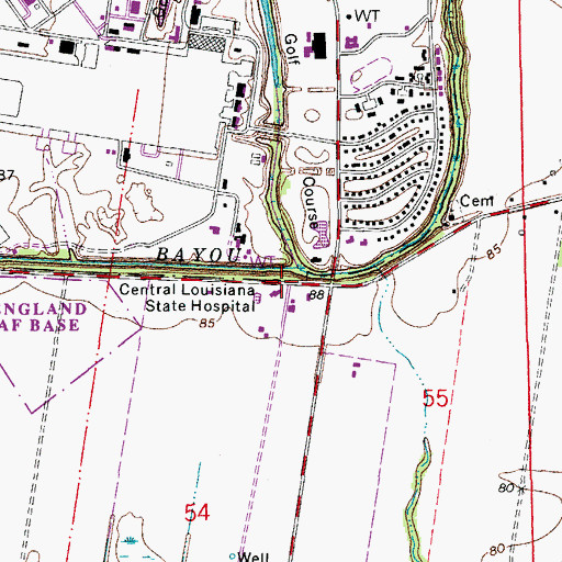 Topographic Map of Renaissance Home for Youth, LA