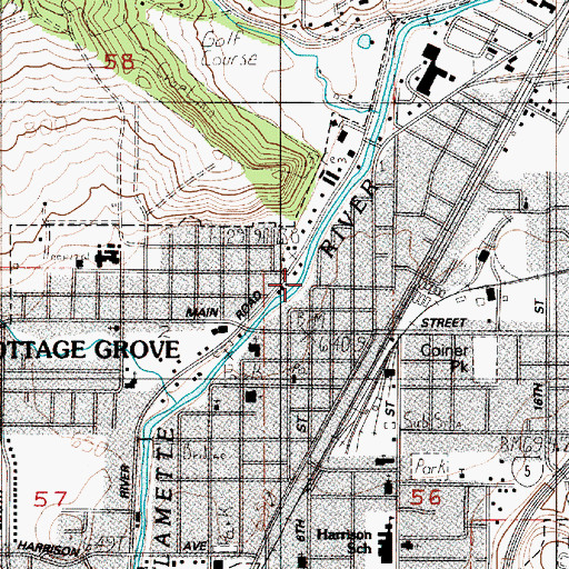 Topographic Map of Academy for Character Education, OR